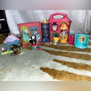 LPS Purr-Fection Salon - Lot of 4 Pets